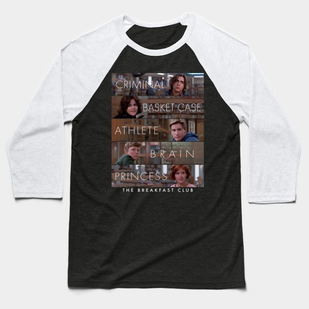 Breakfast Club - Clean design Baseball T-Shirt by NorthWestDesigns